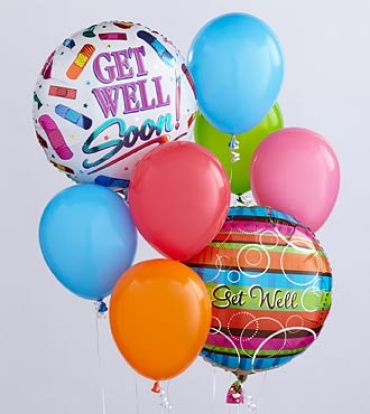 Get Well Balloon Bunch