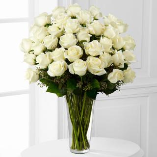 White Rose Bouquet - 36 Stems