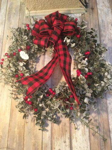 Frosted Eucalyptus Wreath