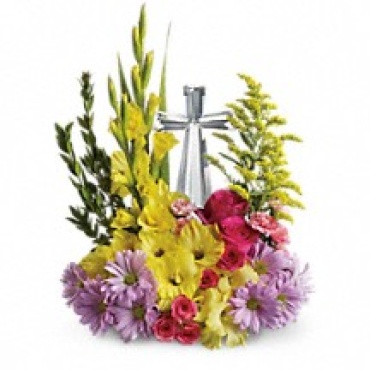 Crystal Cross Bouquet