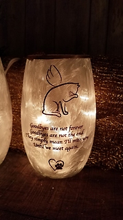 cat sympathy light up vase