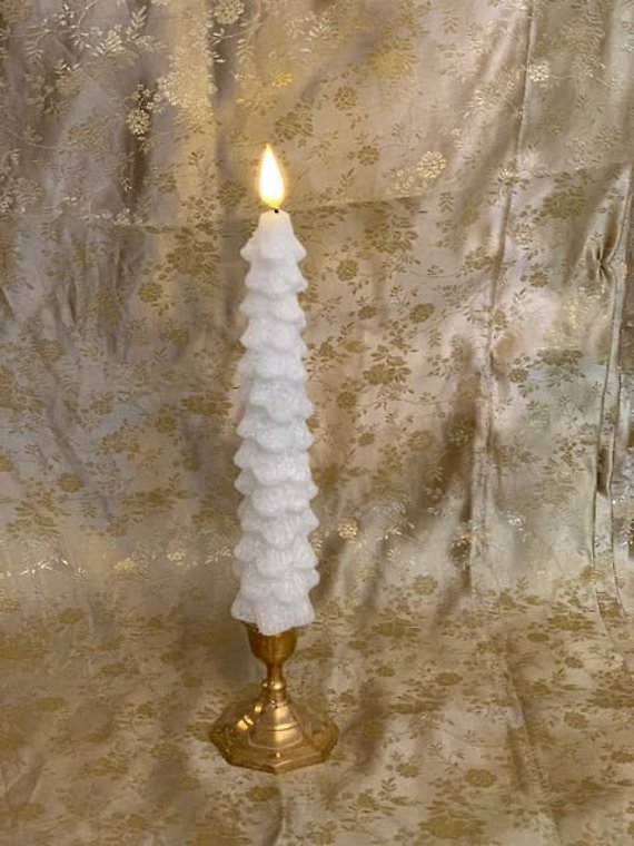 White tree LED candle