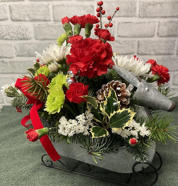FTD Reindeer Sleigh bouquet