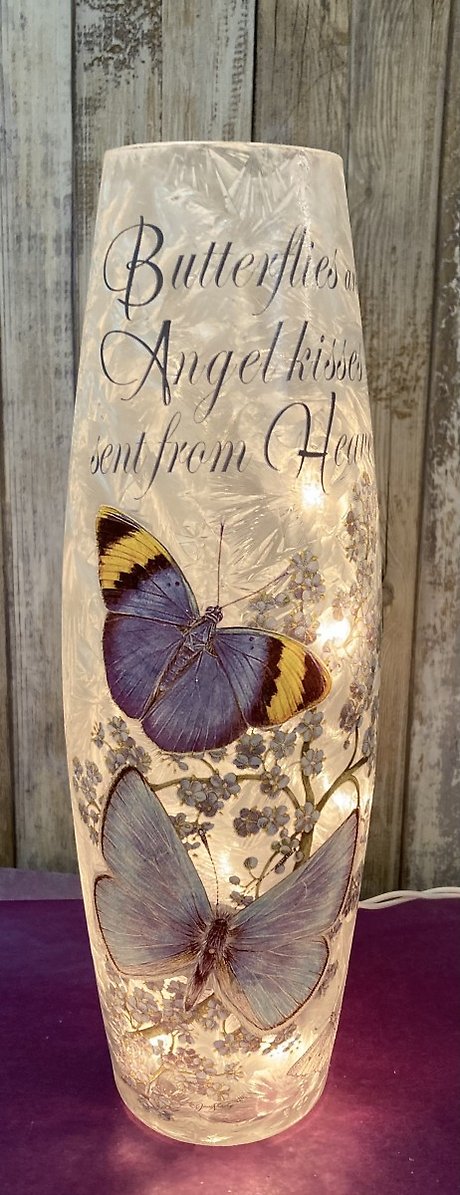 Blue Butterfly kisses large