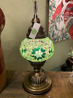 mosaic Lamp 5\'\' Green