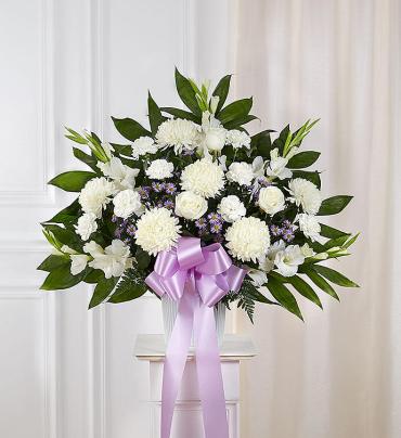 Heartfelt Sympathies&trade; Standing Basket- Lavender