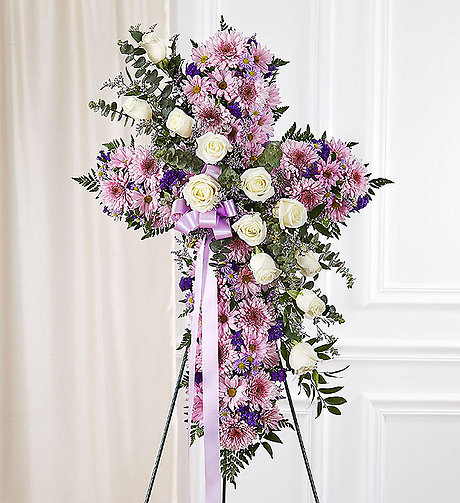 Peace &amp; Prayers&trade; Standing Cross- Lavender