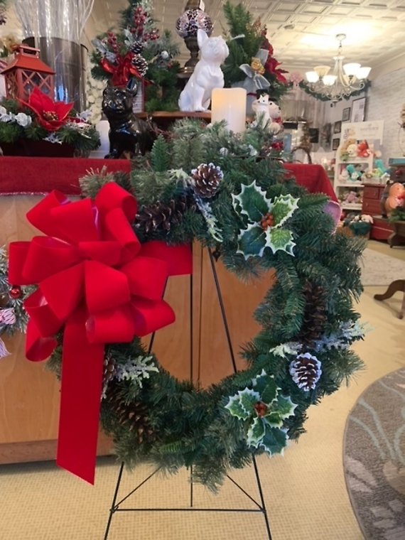 Silk Holiday Wreath
