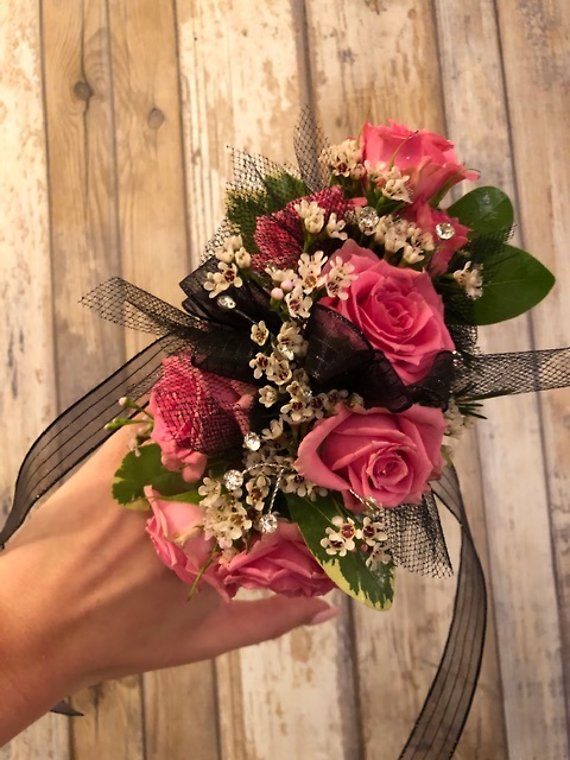 Pink Wrist Corsage