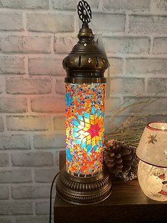 Mosaic Lamp Cylinder Multicolor