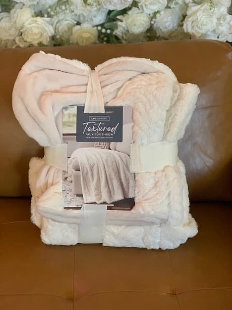 White Faux Fur Blanket