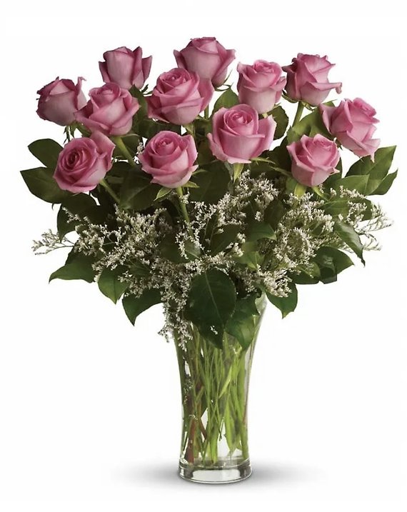 Dozen Pink Rose Bouquet