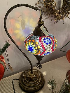 Mosaic Lamp Half Heart multi color