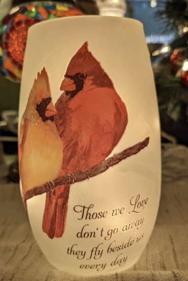 Cardinal pair   \"Those we love...