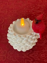 Snowman LED Candle