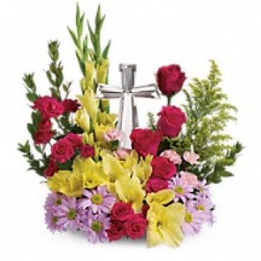 Crystal Cross Bouquet