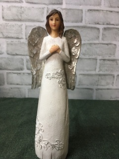 white and silver Angel