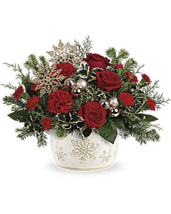 Teleflora\'s Snowflake Symphony Bouquet