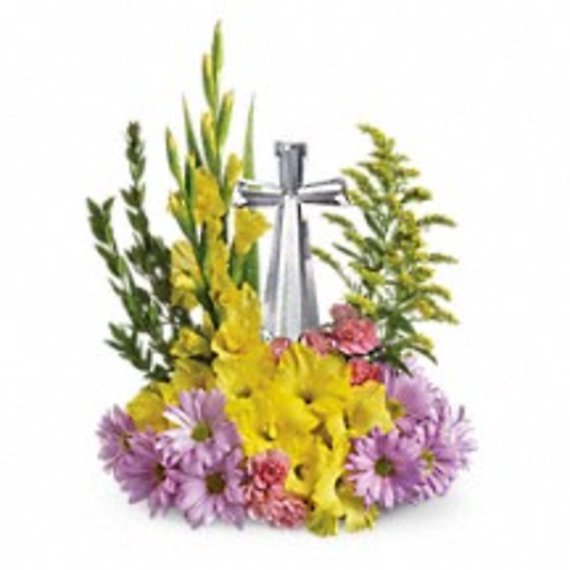 Crystal Cross Bouquet