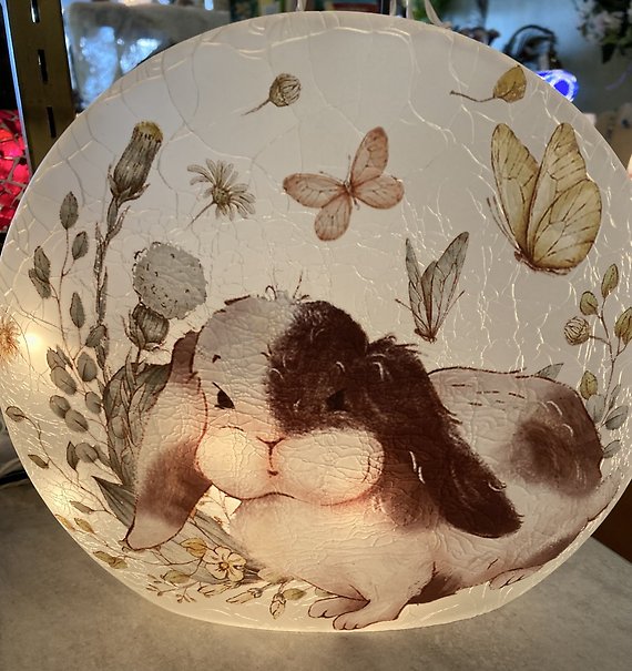 Large bunny lamp