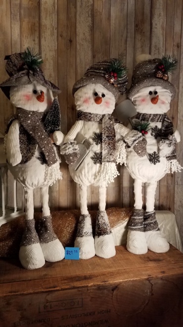 30\" standing tall plush snowman