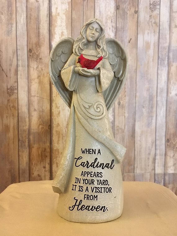 Cardinal is a  visit from heaven ( large)