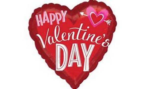 Valentine\'s Day mylar balloon