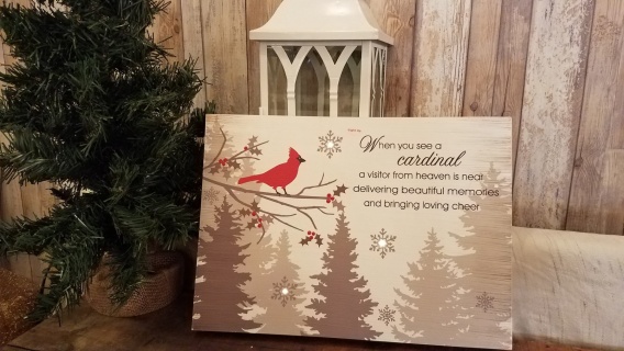 Cardinal Light up sign(battery)