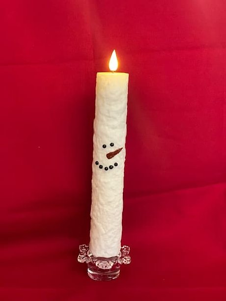 Snowman LED Candle