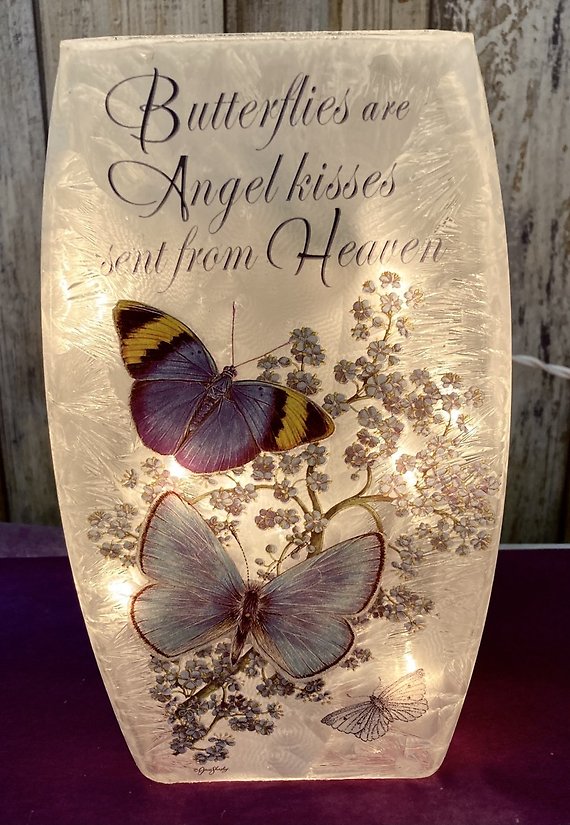 Blue Butterfly Kisses medium