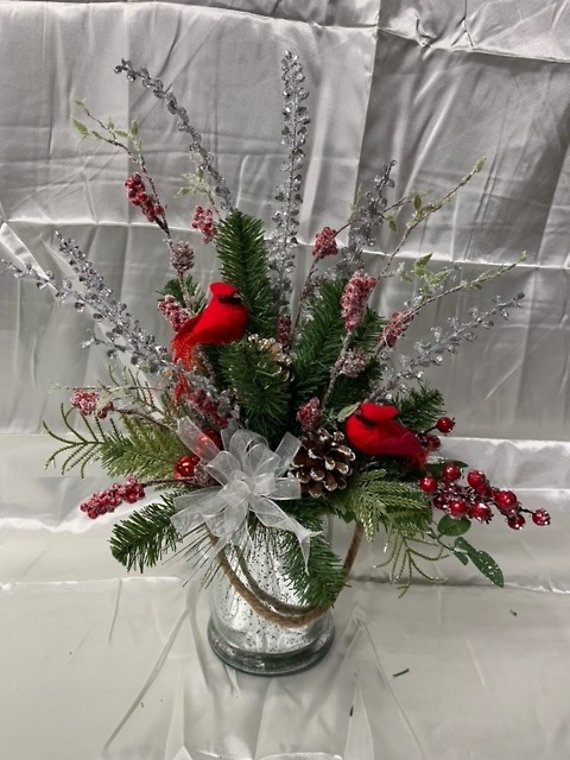 Cardinal Christmas Silk