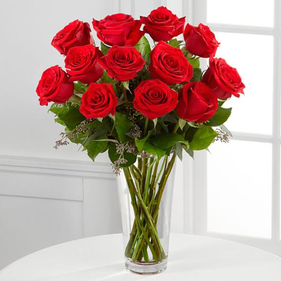 Premium Dozen Red Rose Bouquet
