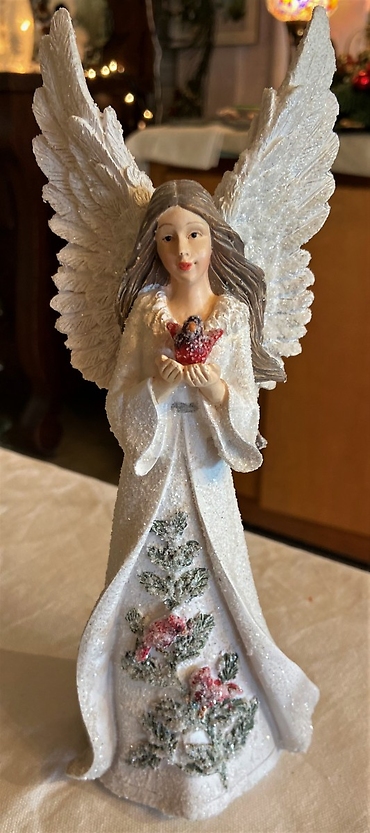 Winter Cardinal Angel