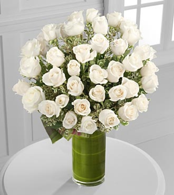 Clarity Luxury Rose Bouquet - 24 Premium Long-Stemmed Roses