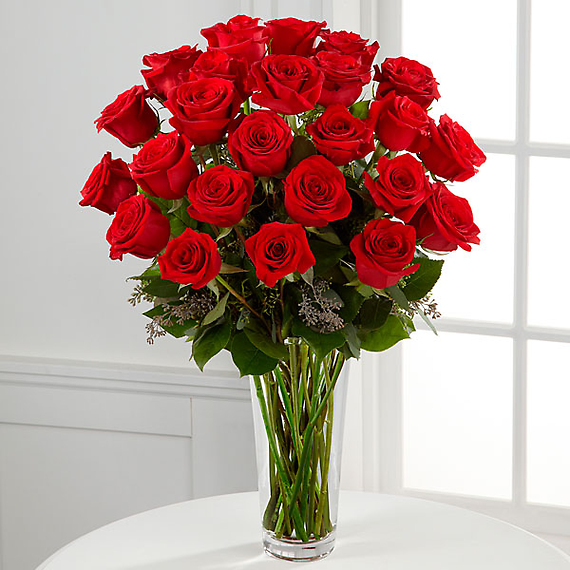 Long Stem Red Rose Bouquet 24 stems
